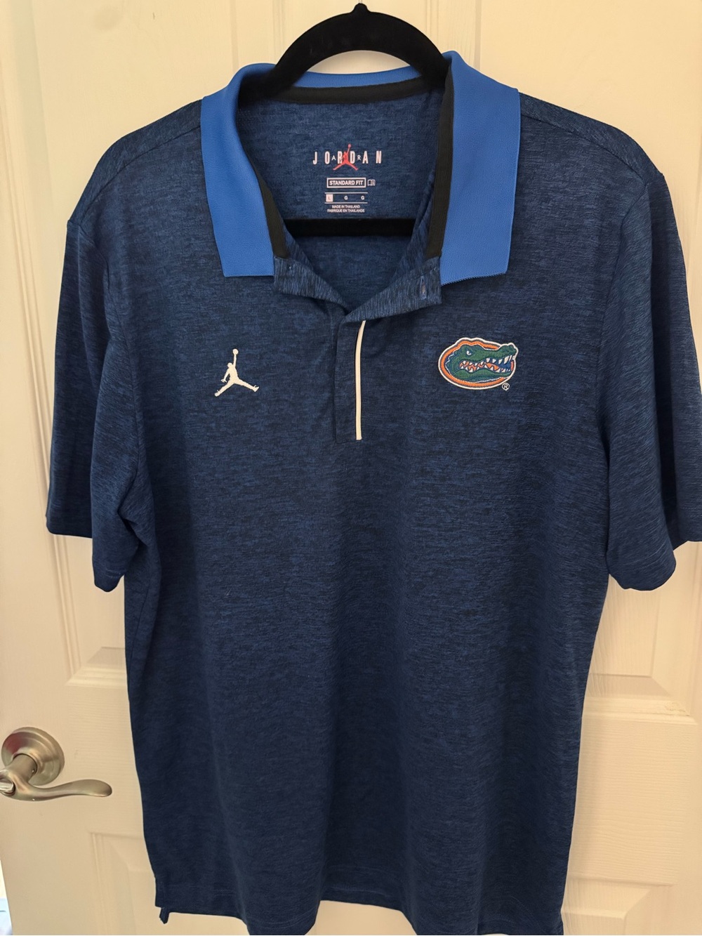 Jordan Men's Navy and Royal Blue Florida Gators Polo